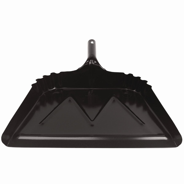 Impact Products Heavy-Duty Commercial Dust Pan, 16w x 15 1/2d, 20-Gauge Steel, Black IMP 4216 - main